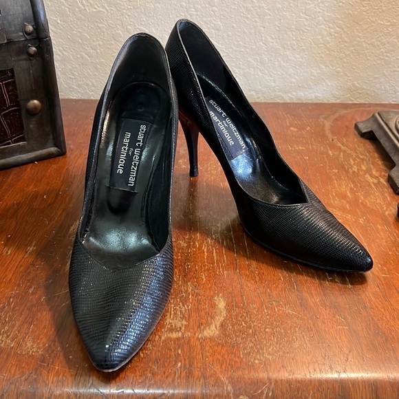 STUART WEITZMAN | Reptile Heels - Size 9 1/2 B - Picture 2 of 9